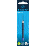 Schneider Pen Refill Ballpoint 755 Medium Blue 1 piece (Fits Parker) - Cafe Supply