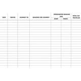 Collins Vehicle Log Book 40 Limp 24 Page 115x170mm - Cafe Supply