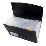 OSC Eco Expanding File A4 12 Pocket Black