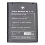 OSC Insert Display Book A5 20 Pocket Black