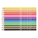 Milan Coloured Pencils Hexagonal Pack 12 Assorted Colours