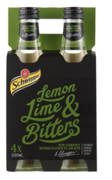 Schweppes Lemon Lime & Bitters 4 x 330ml