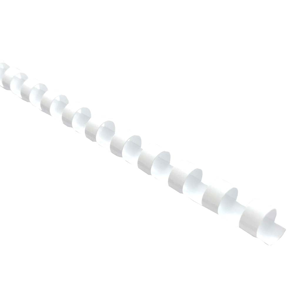 Icon Binding Coil Plastic 12mm White, Pack of 25