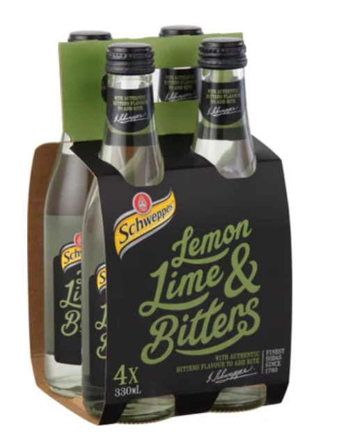 Schweppes Lemon Lime & Bitters 4 x 330ml