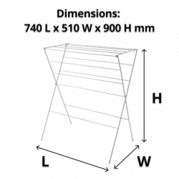 Clothes Airer 12 Rail White