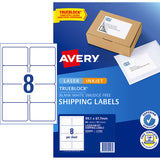 Avery Label L7165 Internet Shipping 99.1x67.7mm 8up 10 Sheets - Cafe Supply