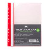 OSC Binder Display Book A4 20 Pocket Red