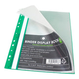 OSC Binder Display Book A4 20 Pocket Green