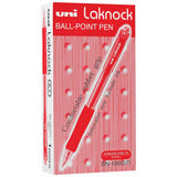 Uni Laknock 0.7mm Retractable Fine Red SN-100 - Cafe Supply