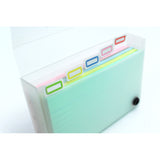 Luxpad Notecards and Carry Case 5x3 Ruled Assorted Colours - Cafe Supply