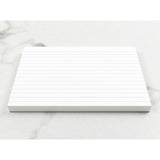 Luxpad Recycled Revision and Presentation Card Pad Ruled 6x4 White - Cafe Supply