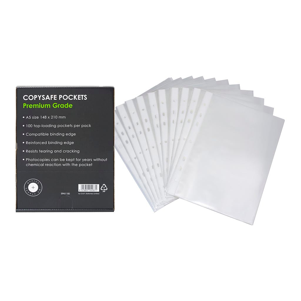 OSC Copysafe Pockets Premium A5, Pack of 100