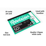 Luxpad Revision and Presentation Card Pad Ruled 6x4 White - Cafe Supply