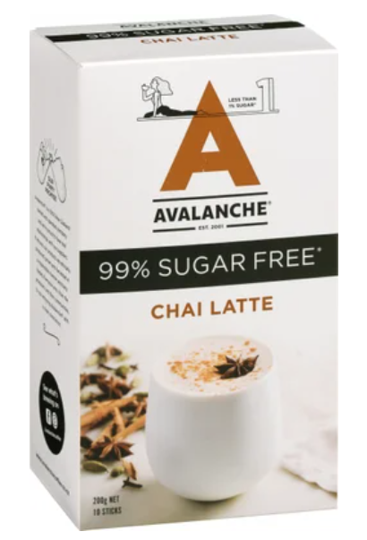 Avalanche 99% Sugar Free Chai Latte Coffee Sticks 10 x 20g