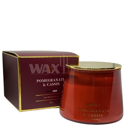 260g Jar Candle 'W' Scented - Pomegranate & Cassis