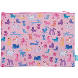 Spencil Doodle Dogs Junior A4 Twin Zip Pencil Case