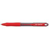 Uni Laknock 1.0mm Retractable Medium Red SN-100 - Cafe Supply