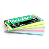 Luxpad Revision Study Cards 100x50mm Plain Assorted Colours with Binding Ring - Cafe Supply