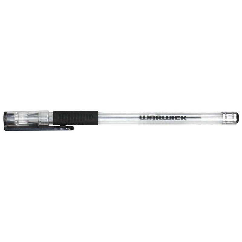 Warwick Pen Ballpoint Black Capped Medium Box 10