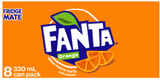 Fanta Orange Soft Drink Cans 8 x 330ml