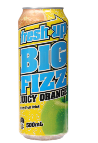 Fresh Up Big Fizz Juicy Orange Fizzy Fruit Drink 500ml