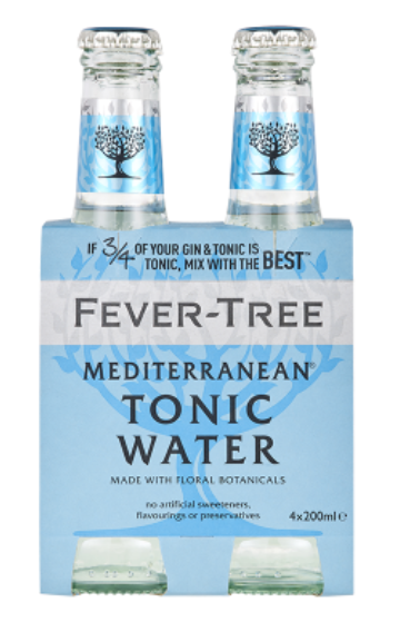 Fever-Tree Mediterranean Tonic Water Bottles 4 x 200ml