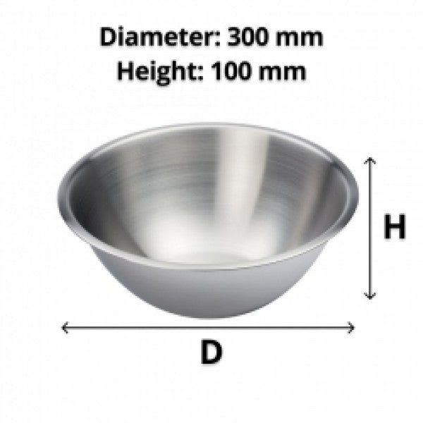 Deluxe Stainless Steel Mixing Bowl 4L