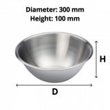 Deluxe Stainless Steel Mixing Bowl 4L