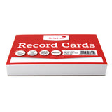 Silvine Record Cards 6x4 Ruled White - Cafe Supply