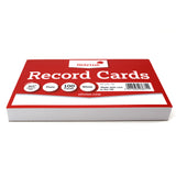 Silvine Record Cards 8x5 Plain - Cafe Supply