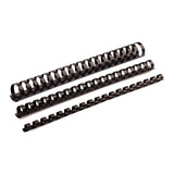 Fellowes Plastic Binding Coils 8mm Black, Pack of 25