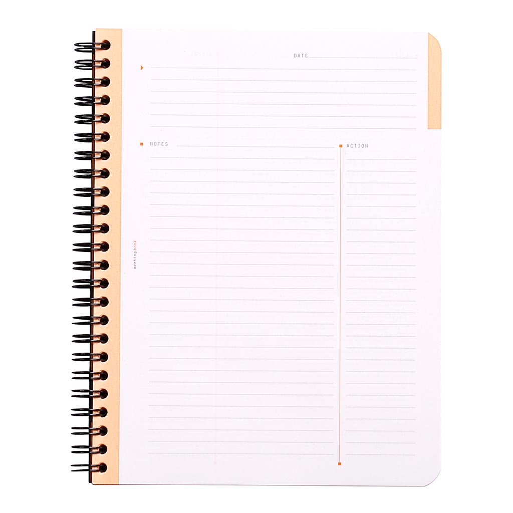 Rhodia Meeting Book Spiral A5+ Orange