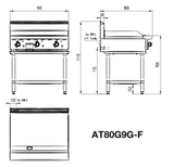 900MM HOTPLATE LPG AT80G9G-F-LPG - Cafe Supply