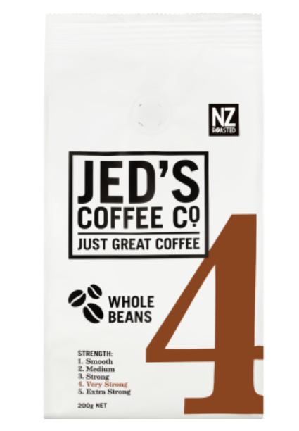 Jed's Coffee Co. #4 Very Strong Strength Whole Beans Coffee 200g