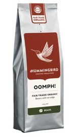 Hummingbird Oomph! Fair Trade Organic Fresh Whole Beans Coffee 200g