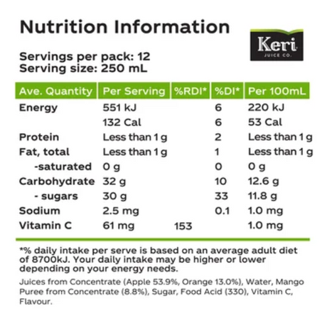 Keri Apple Orange Mango Fruit Drink 3l