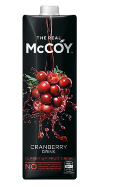 McCoy Cranberry Fruit Juice 1l