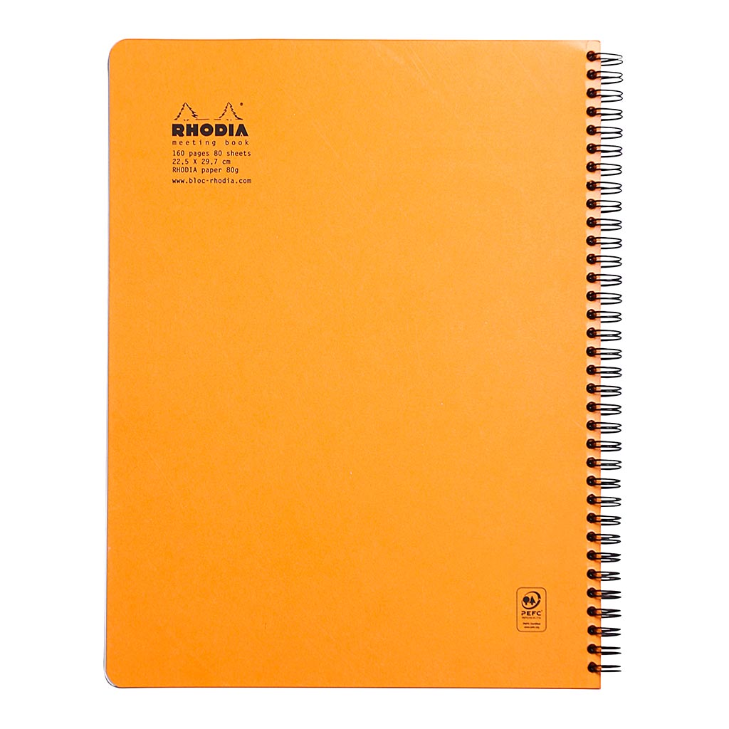 Rhodia Meeting Book Spiral A4+ Orange