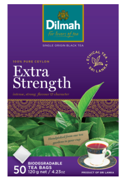 Dilmah Extra Strength Biodegradable Tea Bags 50pk