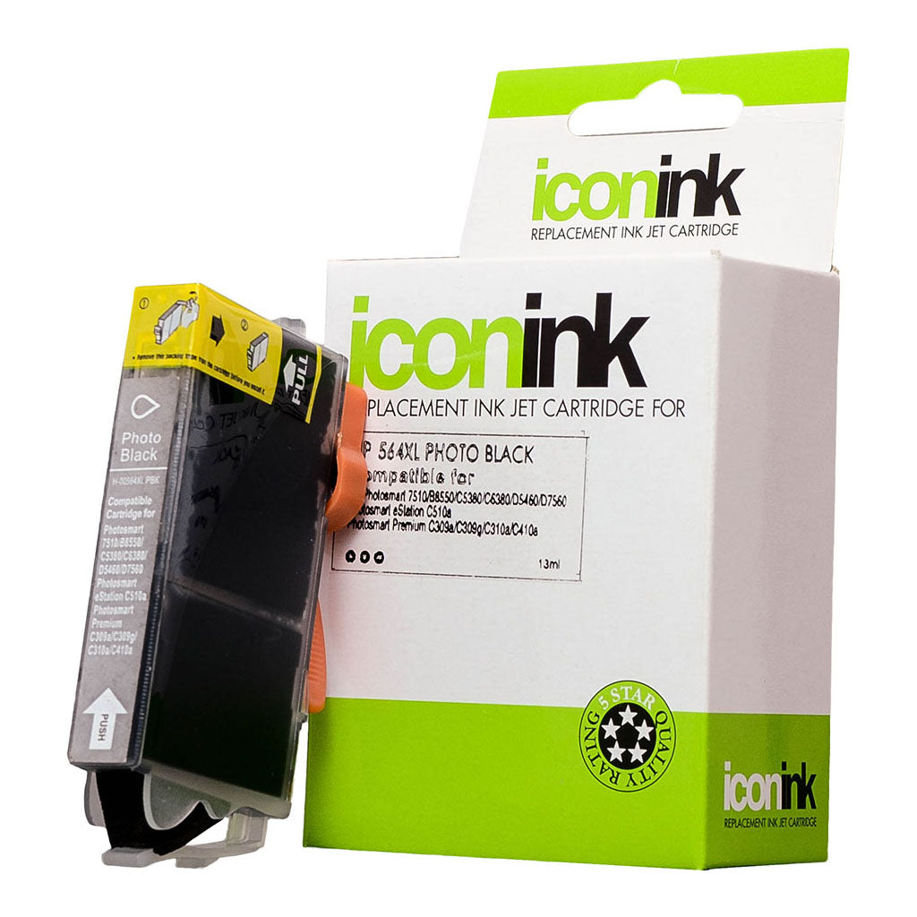 Icon Compatible HP 564 Photo Black XL Ink Cartridge (CB322WA)