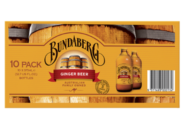 Bundaberg Ginger Beer 10 x 375ml