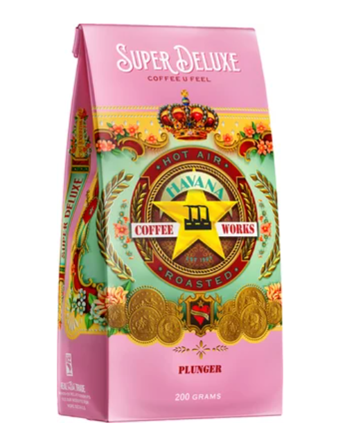 Havana Super Deluxe Plunger Grind Coffee 200g