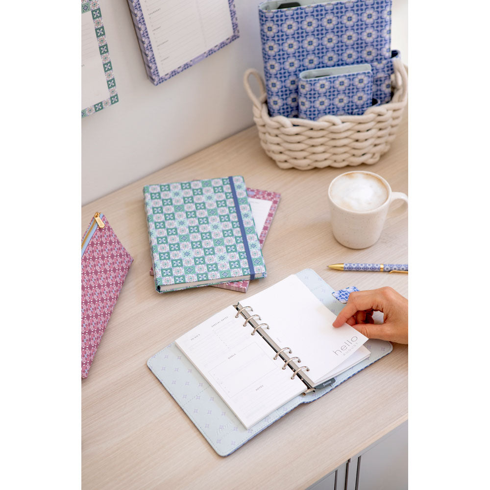 Filofax Organiser Mediterranean Personal Blue