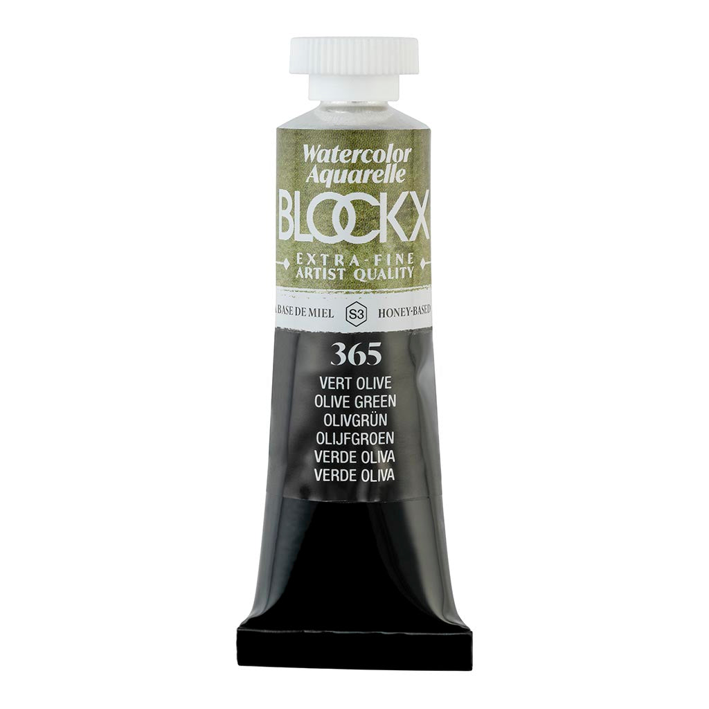 BLOCKX Watercolour Tube 15ml S3 365 Olive Green