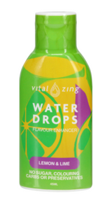 Vital Zing Water Drops Lemon & Lime Flavour Enhancer 45ml