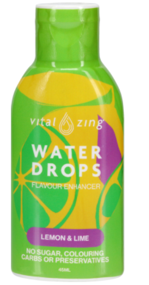 Vital Zing Water Drops Lemon & Lime Flavour Enhancer 45ml