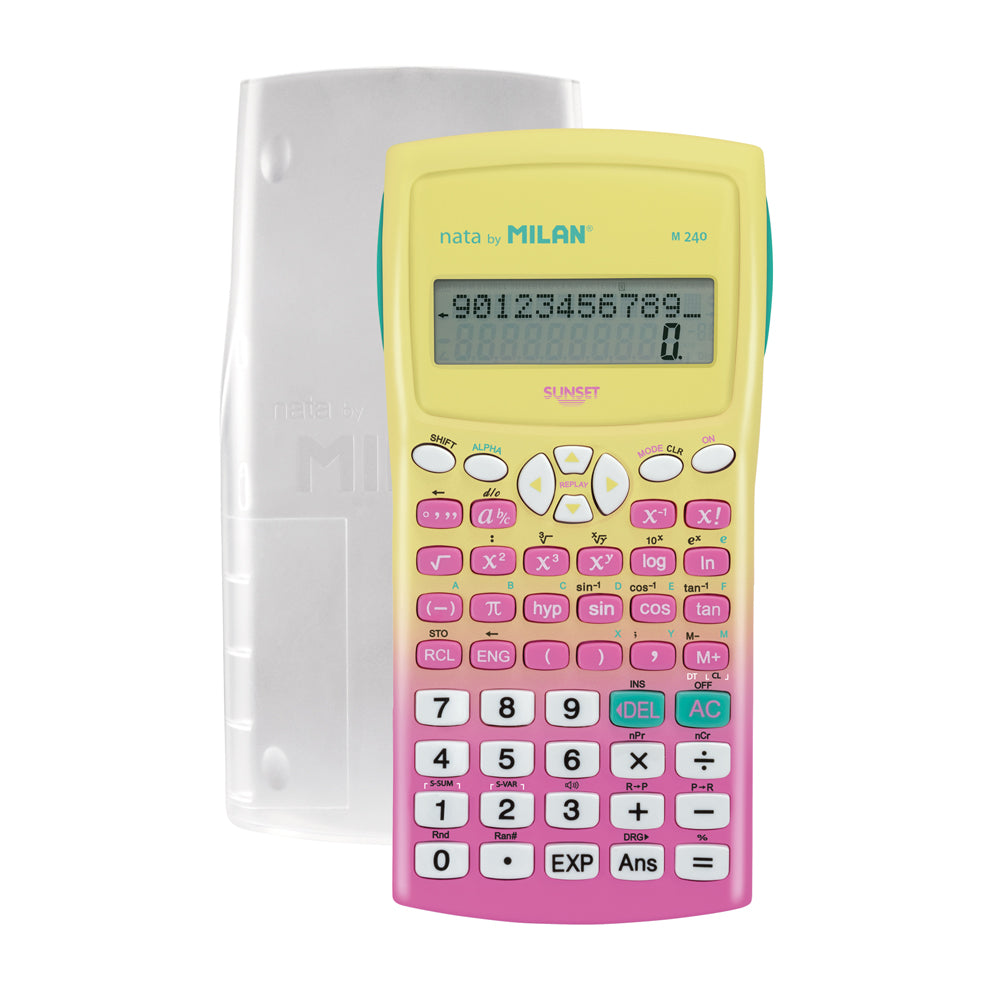 Milan Scientific Calculator Sunset Pink Yellow