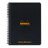 Rhodia Classic Notebook Spiral A5+ Lined Black