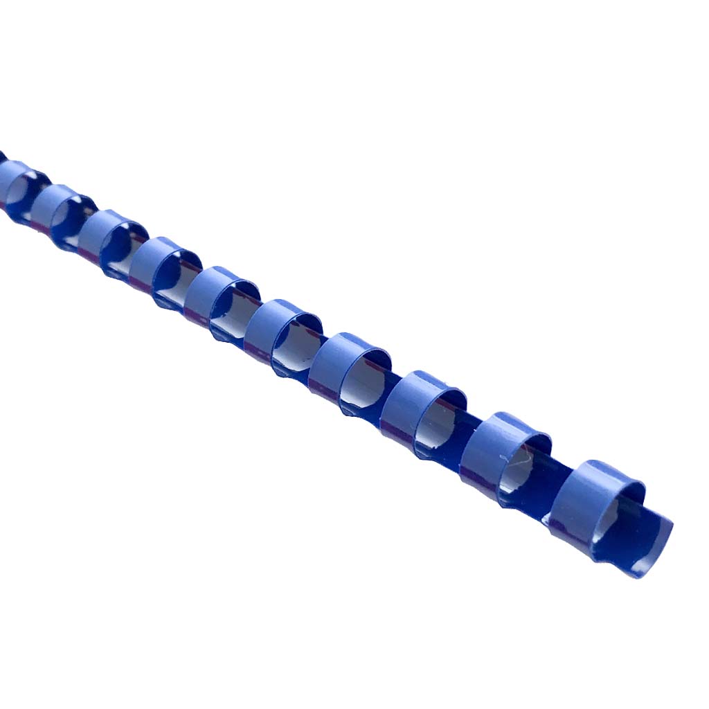 Icon Binding Coil Plastic 6mm Blue, Pack of 25