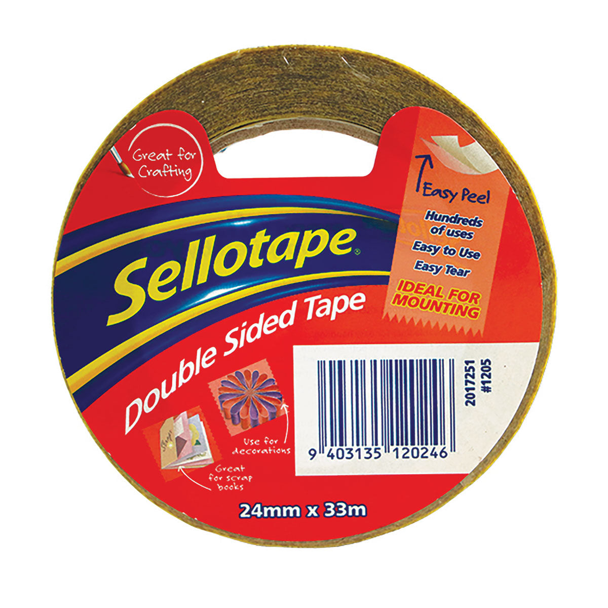 Sellotape 1205 Double-Sided Tape 24x33m